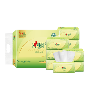 Heart to heart tea talk silk enjoyment series facial tissues 3 layers s size 120 packs * 10 packs
