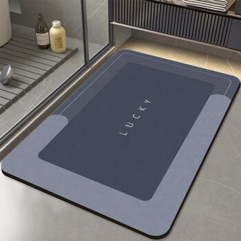 Budisi bathroom floor mat absorbs water into the kitchen bathroom toilet entrance door non-slip foot mat household mat 60*40cm