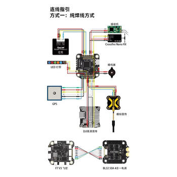 Control bl32 50a 30x30 flying tower 8-way esc fpv flying model aircraft f7 v3 single flight control speedybee