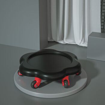 Beate lesch's new six-wheel universal wheel fitness abdominal disc sliding disc fitness silent abdominal muscles men and women home fitness abdominal core strength new black six-wheel enlarged disc-thickened kneeling pad