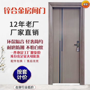 Shantou lincun zinc alloy entrance door rental door painted bedroom door self-installed soundproof room door room 506 door 80*205*10 inner opening left lock