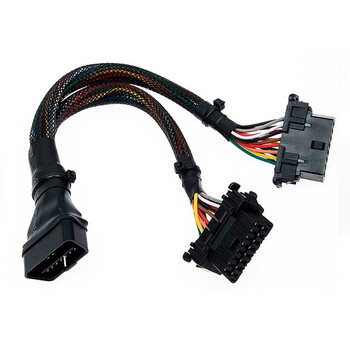 Lutu depot original obd2 one-to-two extension cable car computer connection conversion plug 16-pin 16-core