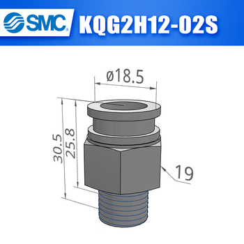 Stainless steel connector kqg2h04 kqg2h06 kqg2h08/10/12/14-m5/01s/ kqg2h12-02s