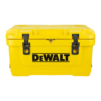 Dewalt 42.5l outdoor insulated box large capacity camping picnic cooler yellow portable