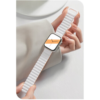 2025 new watch s9 new smart watch top with s8 phone electronic sports ladies model couple in s9 white with orange smart island + wechat messaging + making and receiving calls + offline payment