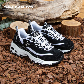 Skechers panda shoes women's thick soled casual shoes cushioned sports shoes breathable dad shoes 7.5