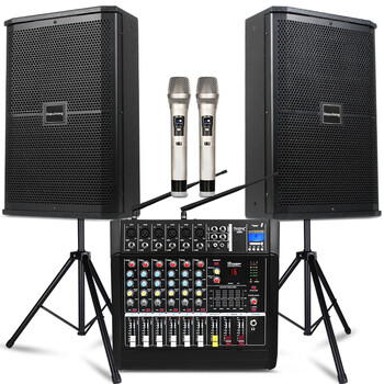 Depusheng depusheng d812 single 12-inch professional ktv audio set speaker stage wedding bar engineering anti-listening conference room microphone amplifier mixer all-in-one set