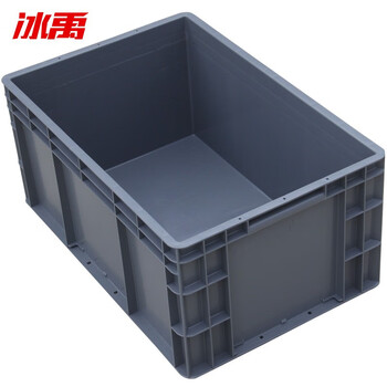 Bingyu by-1193 eu box thickened plastic logistics box european standard auto parts turnover box storage and storage box parts box 600*400*280 gray