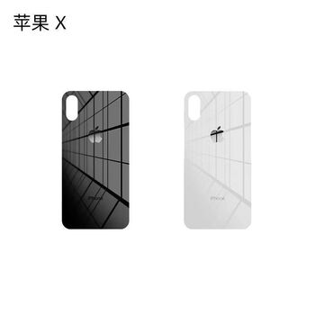 Suitable for apple x back cover glass iphone8plusxrxsmax11promax rear screen large hole replacement apple x back cover black free tools + tutorial