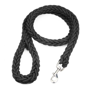 Duoqu dog leash medium and large dog pet dog chain golden retriever labrador german shepherd samoyed husky dog walking rope pull strap dog leash black (extended 1.8m) medium size (recommended 40-70 catties)
