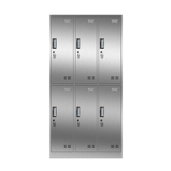 Jingku kinkoccl201 stainless steel six-door storage cabinet 6-door industrial equipment cabinet workshop tool classification storage cabinet