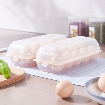 Sanada seiko japan imported egg box refrigerator fresh duck egg storage box with lid fresh egg storage box egg holder egg tray transparent color 2 pieces