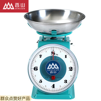 Xiangshan old-fashioned mechanical spring scale household 10kg plate scale pointer tray food disc retro kitchen weighing xiangshan 8kg mechanical scale