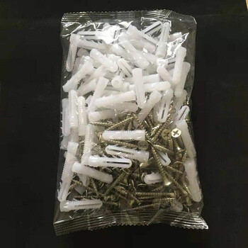 Shijun expansion tube screws 100 pcs each green plastic expansion tube expansion plug expansion plug wall plug rubber plug rubber plug 6mm white screw expansion tube 100 pcs each