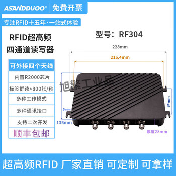 Multi-channel rfid reader uhf e710 module long-distance fixed uhf card reader warehouse management rf304