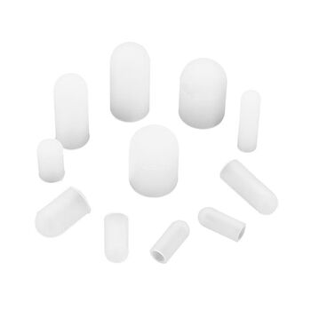 Customized high temperature resistant silicone screw thread protection sleeve spray paint electroplating oxidation screw shielding anti-collision rubber cap m5*13 translucent color