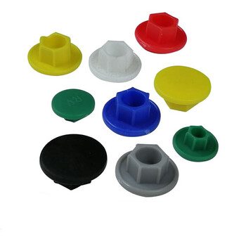 Yue changsheng hexagon socket screw protective cap screw waterproof and dustproof cover nylon rust-proof screw cap screw cap decorative cover plastic m5 (inner hexagon opposite edge 4mm) 100 pieces