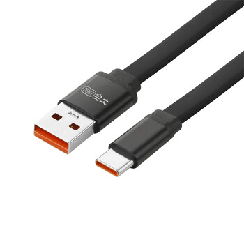 Dust usb flat power bank data noodle cable short cable type-c3a portable fast charging cable suitable for huawei xiaomi android mobile phone transmission charging cable mobile hard drive usb to type-c flat data cable 1 meter