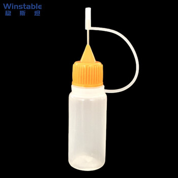 Wenstan w7316 (50 pieces) needle cap oil bottle, refill bottle, pointed mouth bottle, soft bottle, pinhole oil filling bottle, liquid squeeze bottle 100ml