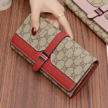 Chanel xiaoxiang wallet women's 2025 new fashion women's long wallet versatile atmosphere multifunctional large capacity handbag burgundy