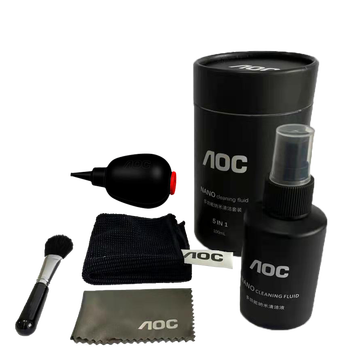 99% new aoc laptop multi-function screen cleaner digital lcd screen non-damaging cleaning set 5-in-1 multi-function nano cleaning set to101