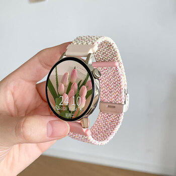 Sae2024 new smart watch for women bluetooth phone sports health payment nfc suitable for android ios mobile phones main picture model-chun ying pink and chun ying white