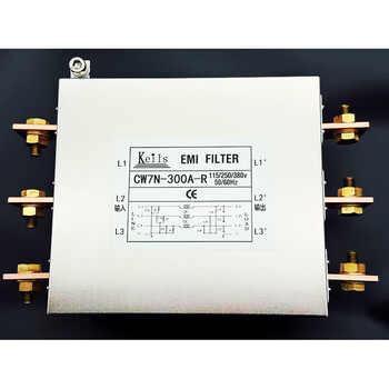 Keils power filter three-phase 380v anti-interference 60a150a120a100a terminal block 200a high current cw7n-300a-r (three-phase three-wire) input type
