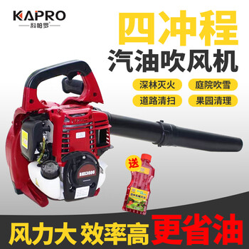 Coparro gasoline hair dryer portable gasoline blower greenhouse snow blower road dust blower fallen leaf wind fire extinguisher four-stroke gasoline hair dryer