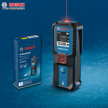 Bosch (bosch) handheld rangefinder room measuring instrument glm30-23 high-precision infrared rangefinder 30-meter electronic ruler laser ruler upgraded version 30-meter glm30-23 comes standard