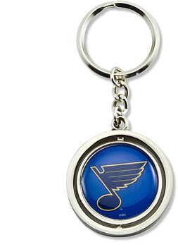 Aminconhl unisex adult rotating keychain multiple colors, st. louis blues one size