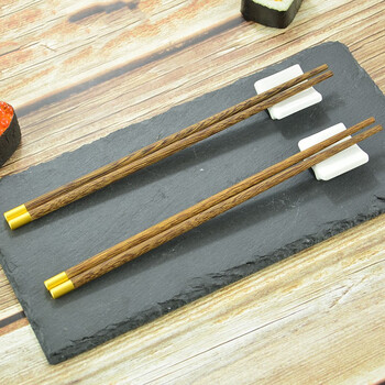 Jihui chicken wing wood chopsticks for home use solid wood household portable tableware anti-slip three-piece set for primary school students and children spoon set 2 pairs of chicken wing wood lucky chopsticks