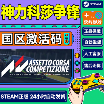 Steam genuine chinese pc game assetto corsa competizione activation code dlc expansion 6 2023 gt world challenge dlc