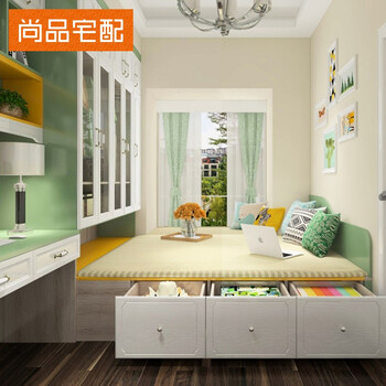 Shangpin home furnishings simple second bedroom tatami bed wardrobe customization study room storage bed desk cabinet combination customization full house furniture customization prepayment (non-commodity price)