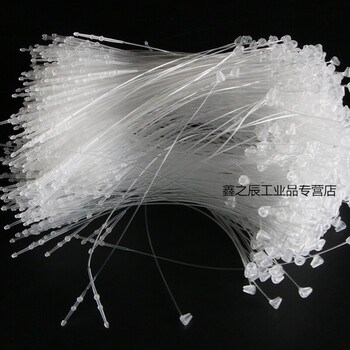 Transparent thin tie, clothing tag label tie, no card slot, 1000 pieces per pack, 12 cm long hand needle, 12 cm, translucent tip, 1000 pieces (5 inches)