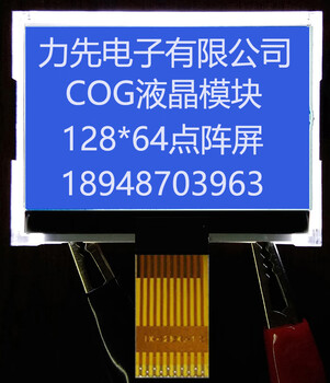 Lx12864l1 blue background white dot matrix lcd display cog lcd screen handheld lcd screen