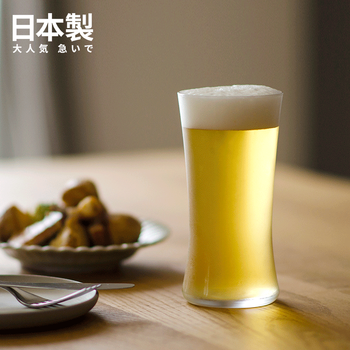 Karphome japan imported craft beer cup set ipa transparent water cup wine set japanese juice cup refreshing 345ml (single) 345ml