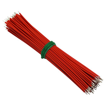 Throwing stones 24 30awg electronic connecting wire ok line flying line pcb jumper breadboard line double-ended tinned copper core connecting wire 100 pieces each 24awg red 30cm
