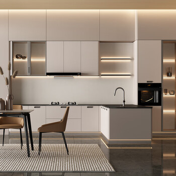 Kuka cabinet customization modern minimalist kitchen kitchen cabinet customization overall cabinet quartz stone countertop wall cabinet floor cabinet 6999/set