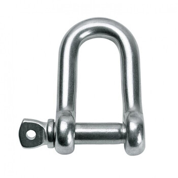 Taishilon japanese d-type national standard shackle galvanized d-shaped lifting hook marine u-shaped lifting ring u-shaped buckle lifting ear buckle m80.05t20 pcs
