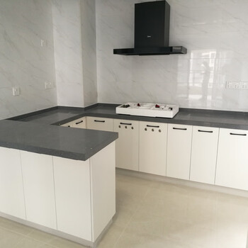 Huili decent quartz stone cabinet countertop artificial granite waterproof cabinet stone stone cabinet foshan manufacturer customized floor cabinet multi-layer door panel monochrome quartz countertop yanmi