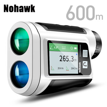 Dark eagle laser rangefinder telescope outdoor golf electronic ruler high-precision outdoor handheld infrared distance measuring meter np-600m (lithium battery voice + side screen + golf)