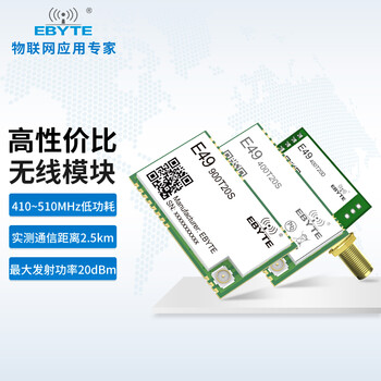 Ebyte industrial grade 433mhz wireless data transmission module gfsk modulation low power consumption high cost performance ipex interface without antenna optional e49-400t20d