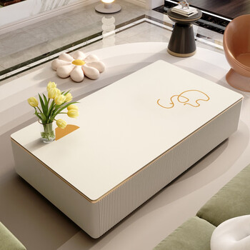 Xuanjia coffee table mat living room light luxury and high-end sense 2025 new waterproof, oil-proof and high temperature resistant coffee table rectangular protective mat elephant drinking water 70*130cm