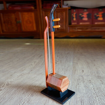 Children's erhu toy wooden violin simulation can be played children's guitar kindergarten violin erhu instrument dark brown