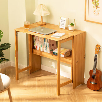 Trojan computer desk desktop office home bay window desk study desk study desk bedroom makeup table folding table foldable original color 83 long (with book compartment)