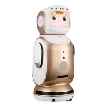 Artificial intelligence welcome service robot commercial home learning singing and dancing hotel hotel hospital gold