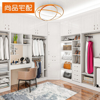 Shangpin home furnishing wardrobe cloakroom open large wardrobe wardrobe dressing table overall customization privilege deposit
