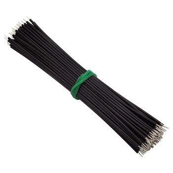 Throwing stones 24 30awg electronic connecting wire ok wire flying wire pcb jumper breadboard wire double-ended tinned copper core connecting wire 100 pieces each 24awg black 30cm