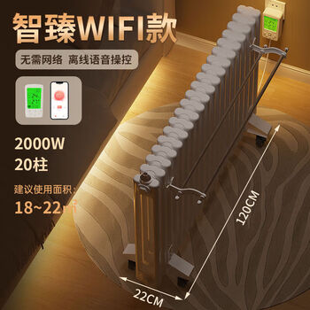 Penfc flem water injection heater electric heater energy-saving plug-in household area water-mounted wall-mounted water circulation electric radiator wifi voice model 0mm*20 column wifi voice model