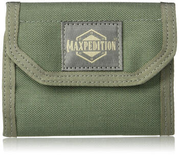 Maxpedition outdoor multifunctional wallet, 6 card slots, 1 zipper bag, nylon material, lightweight foldable style